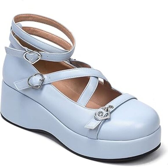 BYOMIGY Blue Mary Janes, size 5 - Picture 7 of 8